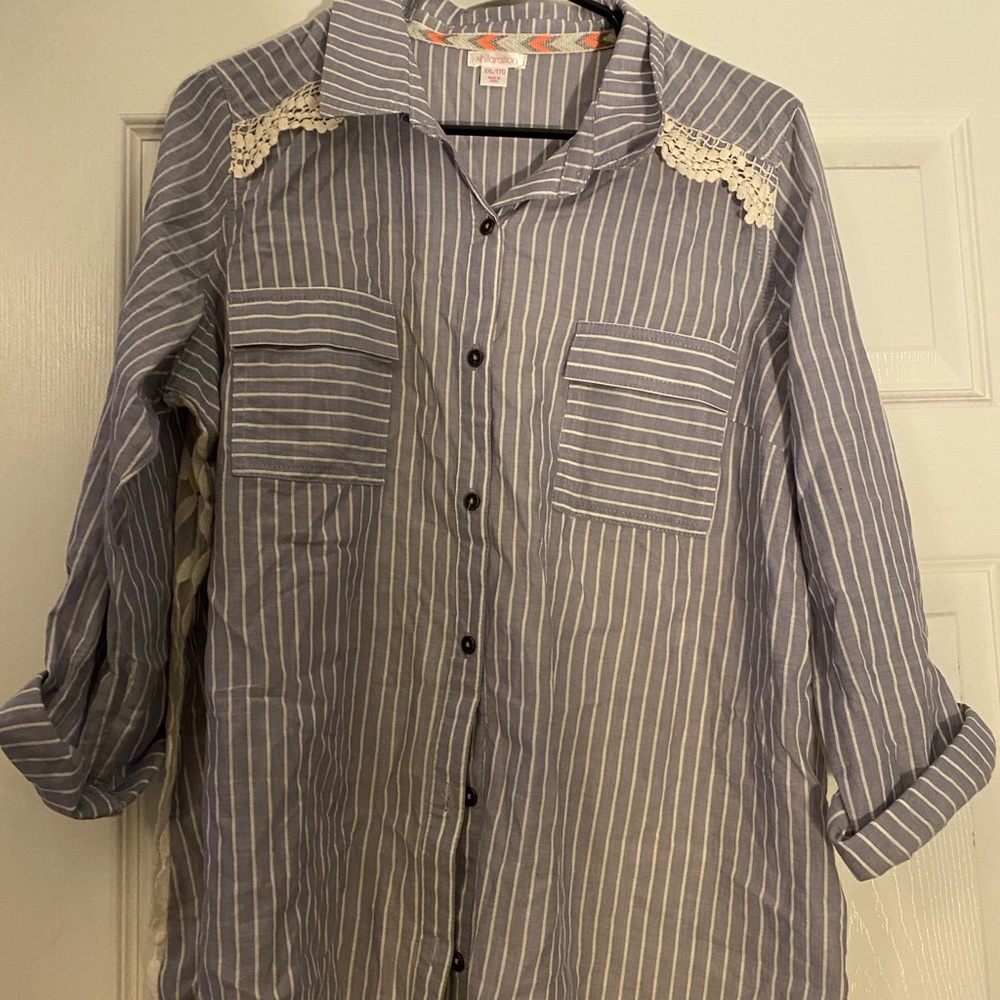 Lacy button up shirt